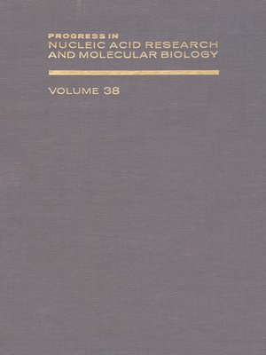 cover image of Progress in Nucleic Acid Research and Molecular Biology